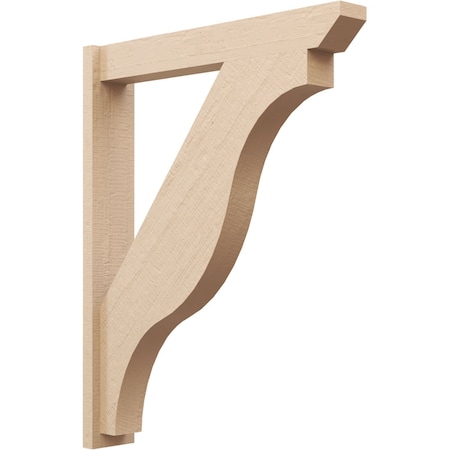 Ekena Millwork 5 1/2-in W x 32-in D x 40-in H Funston Slat Rough Cedar Woodgrain TimberThane Outlooker, Primed Tan OUTUR055X32X40FST24RCPR